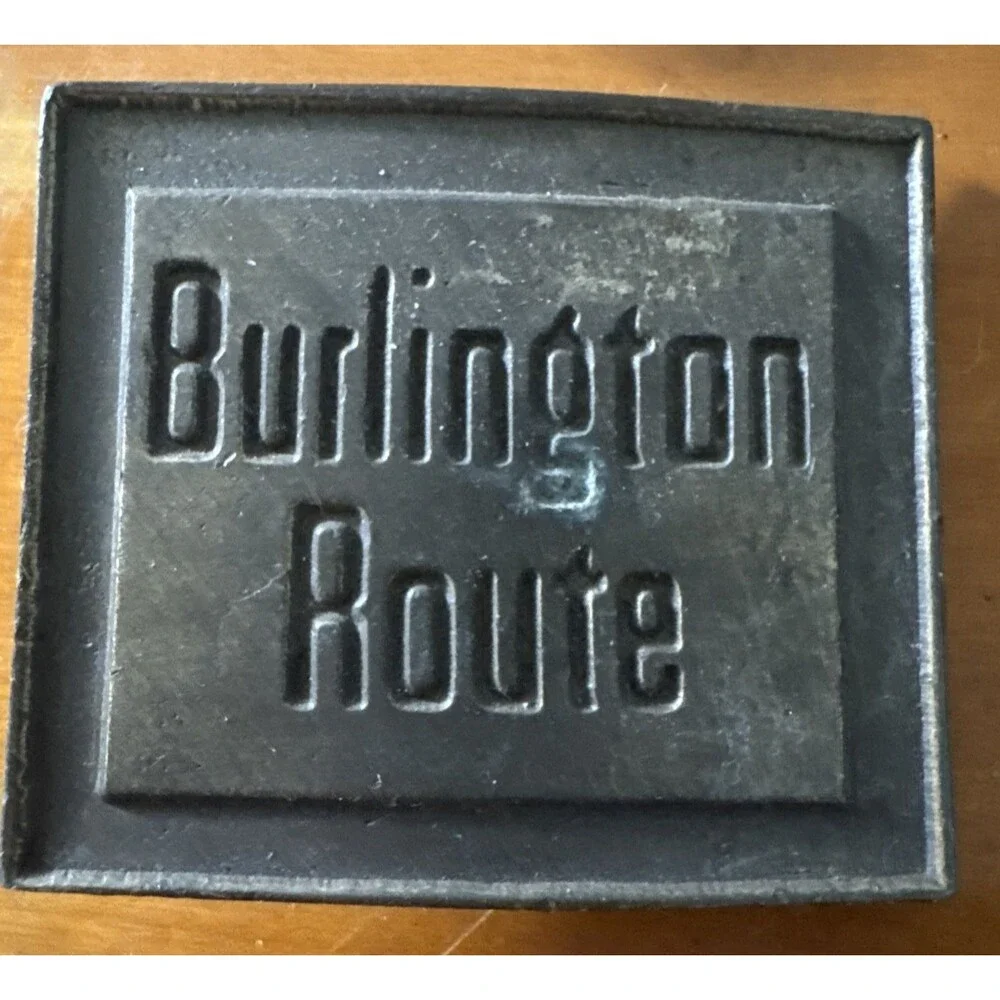 Vintage Heavy Belt Buckles Railroad Train Cablecar Lot of 4